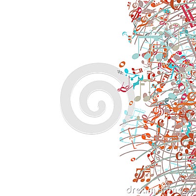 Design pattern. Mixture of topics, abstract art Vector Illustration