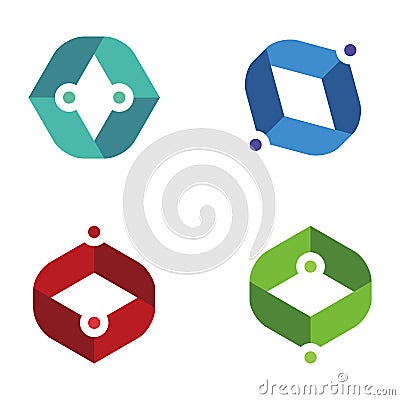 Design people logo element. Stock Photo