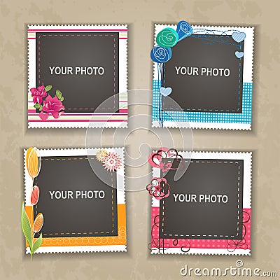 Design photo frame Vector Illustration