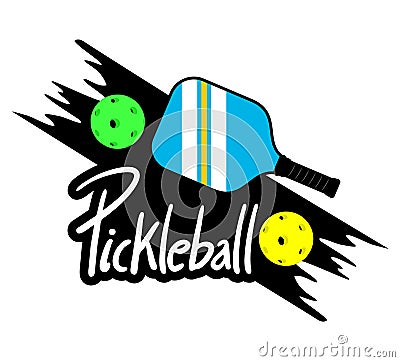 Pickleball racket illustration Vector Illustration