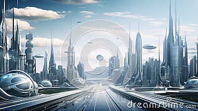 design poster futuristic background Cartoon Illustration