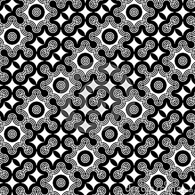 Design seamless monochrome decorative pattern Vector Illustration