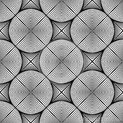Design seamless monochrome ellipse pattern Vector Illustration