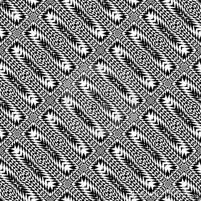 Design seamless monochrome geometric pattern Vector Illustration