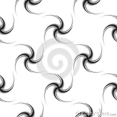 Design seamless monochrome octopus pattern Vector Illustration