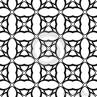 Design seamless monochrome pattern Vector Illustration