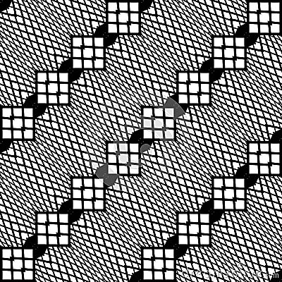 Design seamless monochrome zigzag pattern Vector Illustration