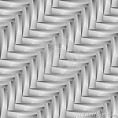Design seamless monochrome zigzag pattern Vector Illustration