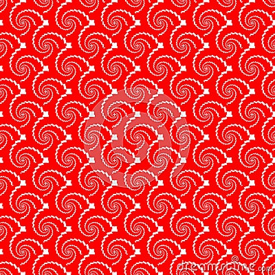 Design seamless red helix diagonal background Vector Illustration