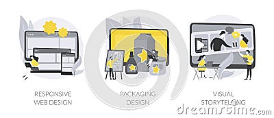 Design services abstract concept vector illustrations. Vector Illustration