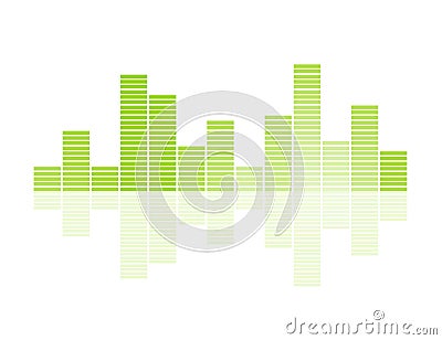 Design of sound bars Vector Illustration