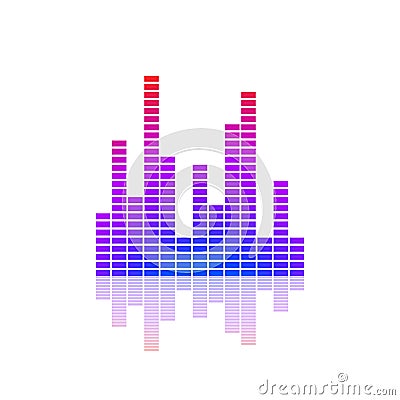 Design of sound bars Vector Illustration