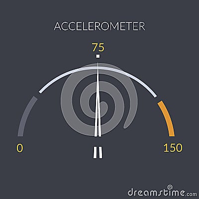 Design speedometer cars speed. Meter control Vector Illustration