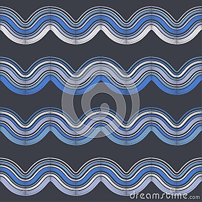 The design of the strips. Patterned texture. Ethnic boho ornament. Seamless background. Cartoon Illustration