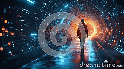 An abstract visual representation that explores the 