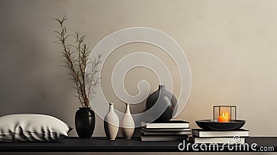 design table home background Cartoon Illustration