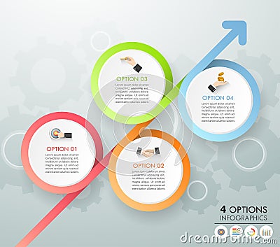 Design template business concept infographic template Vector Illustration