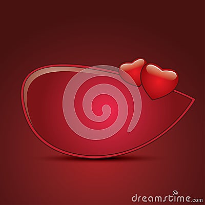 Design templates with hearts Vector Illustration