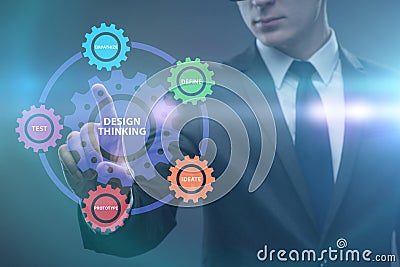 Design thinking concept in software development Stock Photo