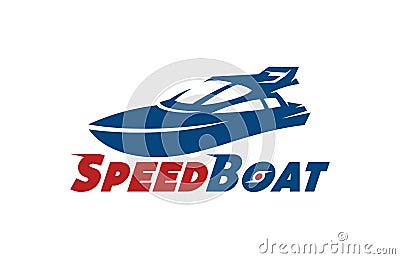 Speed Boat Logo Designs Vector Illustration