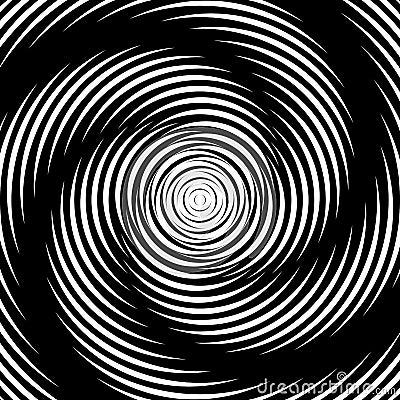 Design whirlpool movement illusion background Vector Illustration