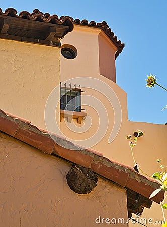 La Posada Inn and Gardens in Winslow, Arizona. Editorial Stock Photo