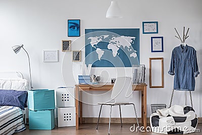 Designed study room Stock Photo