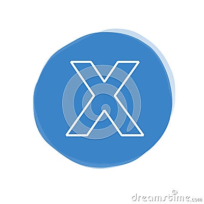 X latter logo Stock Photo