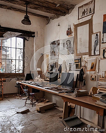 Designer atelier, art and beauty Stock Photo