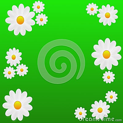 Designer background with the flowers of white color Stock Photo