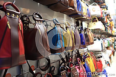 Designer handbags Stock Photo