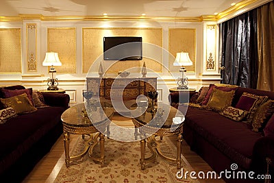 Designer living room Stock Photo