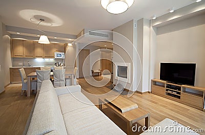 Designer living room Stock Photo