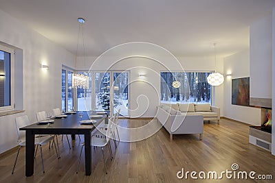Designers interior - bright room Stock Photo