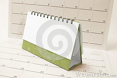 Desk Calendar Stock Photo