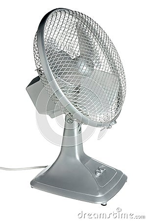 Desk fan Stock Photo