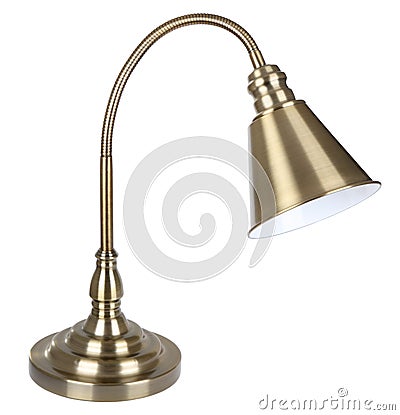 Desk Lamp Isolated Stock Photo