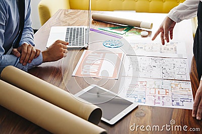 desk real estate office. High quality photo Stock Photo