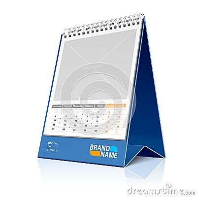 Desktop calendar Vector Illustration