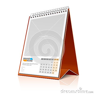 Desktop calendar Vector Illustration