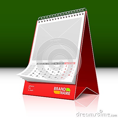 Desktop calendar Vector Illustration