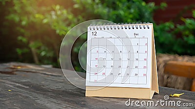 Desktop Calendar 2020 Stock Photo