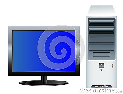 Desktop Computer Stock Photo