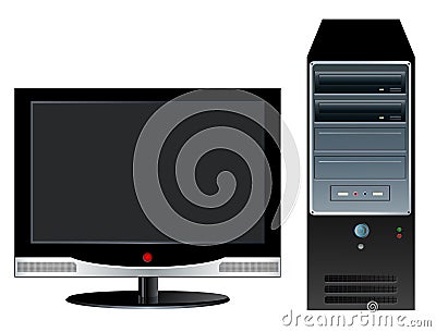 Desktop Computer Stock Photo