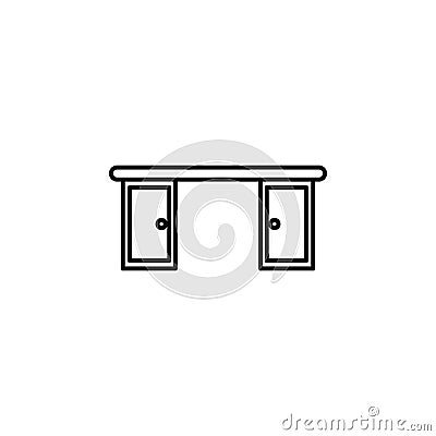 Desktop line icon. Element of household icon for mobile concept and web apps. Thin line Desktop icon can be used for web and Stock Photo