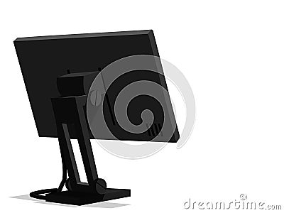 desktop monitor Vector Illustration