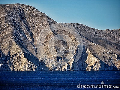 Desolated rocky island Stock Photo