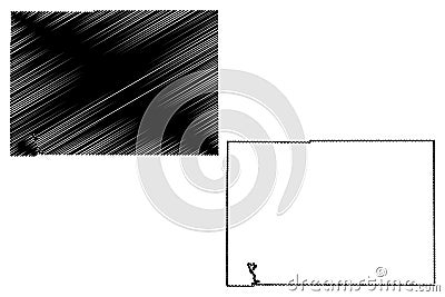 DeSoto County, Florida U.S. county, United States of America,USA, U.S., US map vector illustration, scribble sketch DeSoto map Vector Illustration