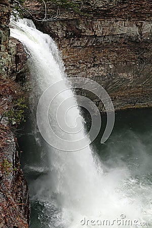 DeSoto Falls in Alabama Stock Photo
