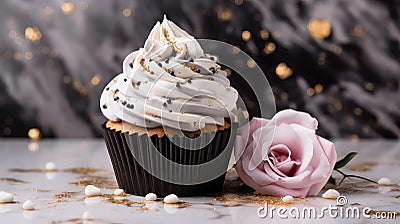 dessert background cupcake food Cartoon Illustration